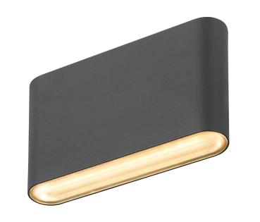 OVAL 14 WL, Wandaufbauleuchte 2700/3000 K, 6 W, schwarz