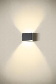 OVAL 14 WL, Wandaufbauleuchte 2700/3000 K, 6 W, schwarz