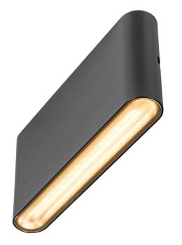 Preview: OVAL 18 WL, Wandaufbauleuchte 2700/3000 K, 10 W, schwarz