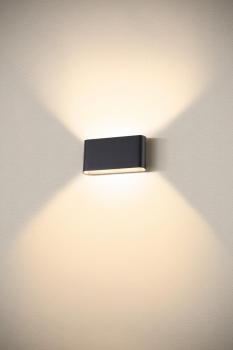 OVAL 18 WL, Wandaufbauleuchte 2700/3000 K, 10 W, schwarz