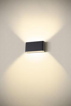 OVAL 18 WL, Wandaufbauleuchte 2700/3000 K, 10 W, schwarz