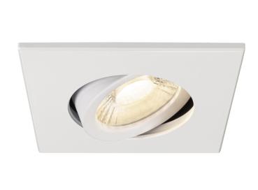UNIVERSAL DOWNLIGHT Abdeckung, für Downlight IP20, schwenkbar, eckig, weiss