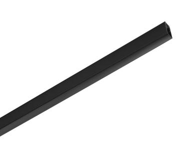 48V TRACK Schienenabdeckung, 26 mm, für Aufbauschiene tief und Einbauschiene, 2 m, schwarz