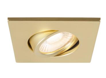 UNIVERSAL DOWNLIGHT Abdeckung, für Downlight IP20, schwenkbar, eckig, gold matt