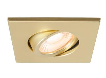 UNIVERSAL DOWNLIGHT Abdeckung, für Downlight IP20, schwenkbar, eckig, gold matt