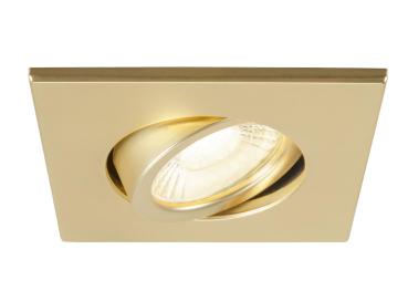 UNIVERSAL DOWNLIGHT Abdeckung, für Downlight IP20, schwenkbar, eckig, gold matt