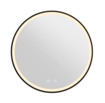 Preview: TRUKKO 60, Spiegel Ø 60 cm, chrom, schwarzer rand