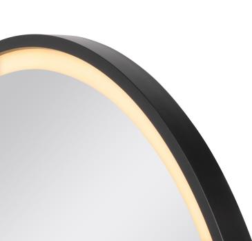 TRUKKO 60, Spiegel Ø 60 cm, chrom, schwarzer rand