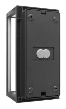 Preview: QUADRULO, Wandaufbauleuchte, 3000 K, anthrazit/braun