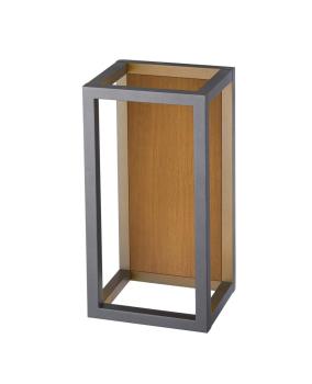 QUADRULO, Wandaufbauleuchte, 3000 K, anthrazit/braun