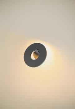 I-RING, Wandaufbauleuchte, 9,2 W, 3000 K, anthrazit