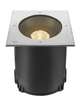 DASAR® XL, RL eckige Abdeckung 24° 3000 K incl. DALI-Treiber edelstahl