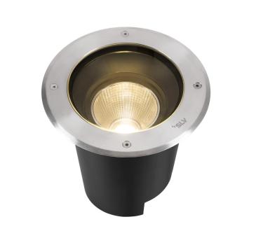 Preview: DASAR® L, RL runde Abdeckung 24° 3000 K incl. DALI-Treiber edelstahl