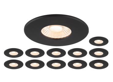 Sonderangebot: 12x UNIVERSAL DOWNLIGHT inkl. Abdeckung, Set bestehend aus 12 x 1007095 UNIVERSAL DOWNLIGHT PHASE IP65 38° + 1007096 UNIVERSAL DOWNLIGHT Abdeckung - schwarz