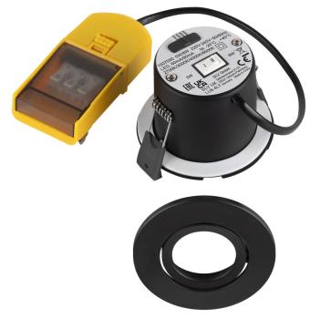 Preview: Sonderangebot: 12x UNIVERSAL DOWNLIGHT MOVE PHASE inkl. Abdeckung, Set bestehend aus 12x 1007090 UNIVERSAL DOWNLIGHT MOVE PHASE, IP20 38° und 1007091 UNIVERSAL DOWNLIGHT Abdeckung - schwarz