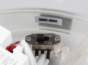 MEDO® PRO 40, Wand- und Deckenaufbauleuchte, rund, 3000/4000 K, 19 W, DALI, Touch, 80°, UGR <19, weiß