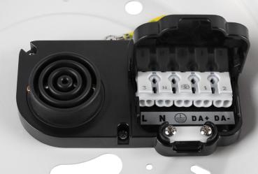 MEDO® PRO 40, Wand- und Deckenaufbauleuchte, rund, 3000/4000 K, 19 W, DALI, Touch, 80°, UGR <19, weiß