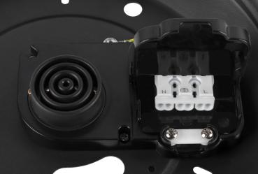 MEDO® PRO 60, Wand- und Deckenaufbauleuchte, rund, 3000/4000 K, 37 W, Phasenabschnitt, 80°, UGR <19, schwarz