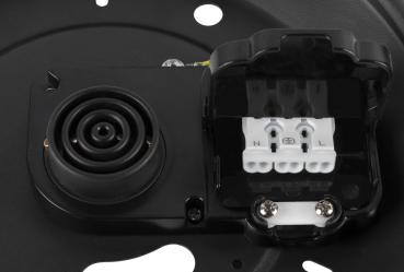 MEDO® PRO 60, Wand- und Deckenaufbauleuchte, rund, 3000/4000 K, 37 W, Phasenabschnitt, 110°, schwarz