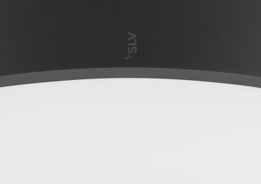 MEDO® PRO 60, Wand- und Deckenaufbauleuchte, rund, 3000/4000 K, 37 W, Phasenabschnitt, 110°, schwarz