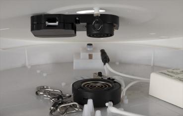 MEDO® PRO 60, Wand- und Deckenaufbauleuchte, rund, 3000/4000 K, 37 W, Phasenabschnitt, 110°, weiß