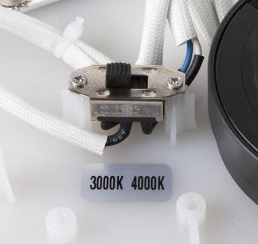 MEDO® PRO 90, Deckenaufbauleuchte, rund, 3000/4000 K, 74 W, Phasenabschnitt, 80°, UGR <19, weiß