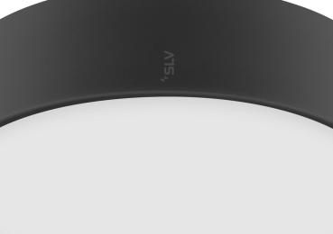 MEDO® 30, Wand- und Deckenaufbauleuchte, rund, 2700/3000/4000 K, 12 W, Phasenabschnitt, 110°, schwarz