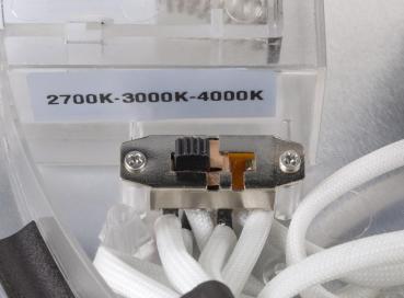 MEDO® 30, Wand- und Deckenaufbauleuchte, rund, 2700/3000/4000 K, 12 W, Phasenabschnitt, 110°, weiß