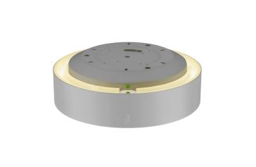 MEDO® 30, Wand- und Deckenaufbauleuchte, rund, 2700/3000/4000 K, 12 W, Phasenabschnitt, 110°, grau