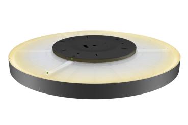 Preview: MEDO® 90, Deckenaufbauleuchte, rund, 2700/3000/4000 K, 79 W, Phasenabschnitt, 110°, schwarz