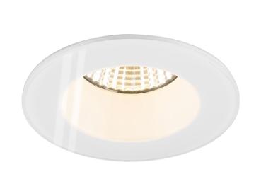 Preview: NEW TRIA® 68, Deckeneinbauring, D: 8.3 H: 3.55 cm, IP 65, inkl. Glas, weiß