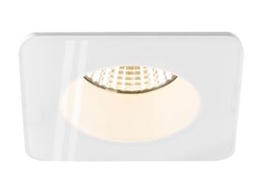 Preview: NEW TRIA® 68, Deckeneinbauring, L: 8.3 B: 8.3 H: 3.55 cm, IP 65, inkl. Glas, weiß