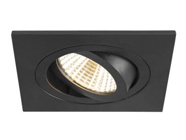 Preview: NEW TRIA® 75, Deckeneinbauring, L: 9 B: 9 H: 2.6 cm, IP 20, schwarz