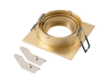 Preview: NEW TRIA® 75, Deckeneinbauring, L: 9 B: 9 H: 2.6 cm, IP 20, roségold