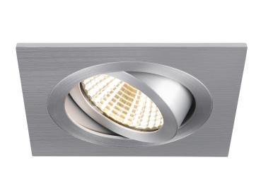 Preview: NEW TRIA® 75, Deckeneinbauring, L: 9 B: 9 H: 2.6 cm, IP 20, aluminium