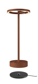 Preview: VINOLINA ONE, Tischleuchte, Akku, IP54, 2700 K, TOUCH, rost