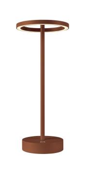 Preview: VINOLINA ONE, Tischleuchte, Akku, IP54, 2700 K, TOUCH, rost