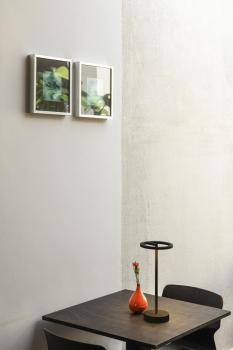 VINOLINA ONE, Tischleuchte, Akku, IP54, 2700 K, TOUCH, schwarz