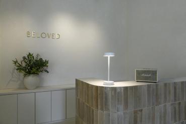 VINOLINA, Tischleuchte, Akku, IP54, 2700/3000 K, TOUCH, weiß