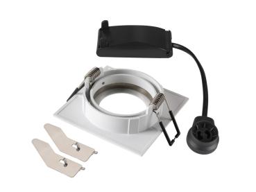 Preview: NEW TRIA® 68, Deckeneinbauleuchte, quadratisch, max. 10 W GU10, weiß