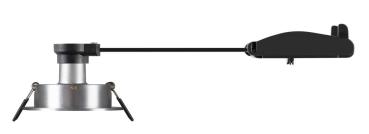 Preview: NEW TRIA® 75, Deckeneinbauleuchte, rund, max. 10 W GU10, aluminium