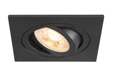 NEW TRIA® 75, Deckeneinbauleuchte, quadratisch, max. 10 W GU10, schwarz