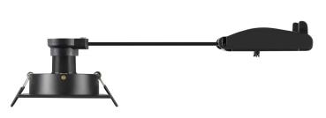 Preview: NEW TRIA® 75, Deckeneinbauleuchte, quadratisch, max. 10 W GU10, schwarz