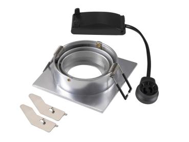 Preview: NEW TRIA® 75, Deckeneinbauleuchte, quadratisch, max. 10 W GU10, aluminium