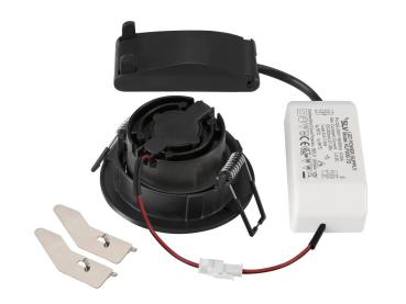 Preview: NEW TRIA® 68, Deckeneinbauleuchte, 2700 K, 60°, IP 20, rund, schwarz