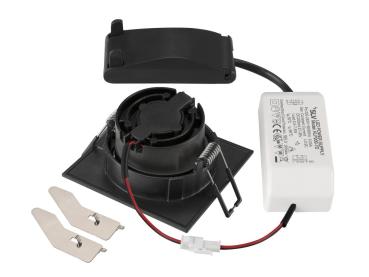 Preview: NEW TRIA® 68, Deckeneinbauleuchte, 2700 K, 38°, IP 20, quadratisch, schwarz