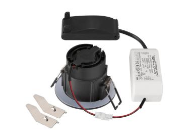 Preview: NEW TRIA® 68, Deckeneinbauleuchte, 2700 K, 38°, IP 20 / IP 65, rund, schwarz