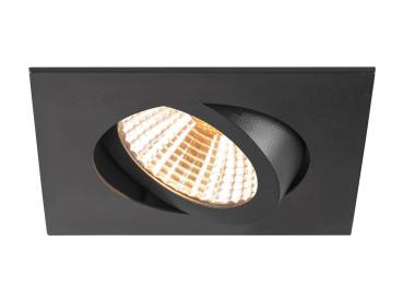 NEW TRIA® 68, Deckeneinbauleuchte, 1800-3000 K, 38°, IP 20, quadratisch, schwarz