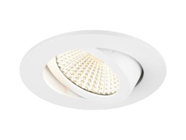 NEW TRIA® UNIVERSAL 68, Deckeneinbauleuchte, 2500/3000/4000 K, 60°, IP 20, rund, weiß