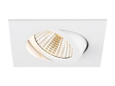 NEW TRIA® UNIVERSAL 68, Deckeneinbauleuchte, 2500/3000/4000 K, 38°, IP 20, quadratisch, weiß